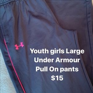 Youth Girls Large Under Armour pants